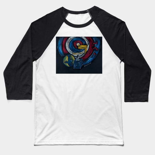 YUD - 10 - Divine Point Energy Baseball T-Shirt by RobinMain